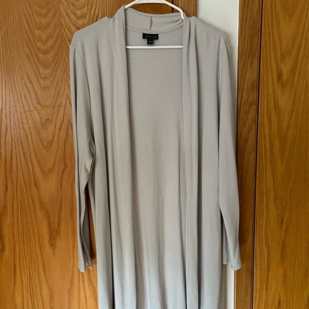 Long, dressy, cardigan
